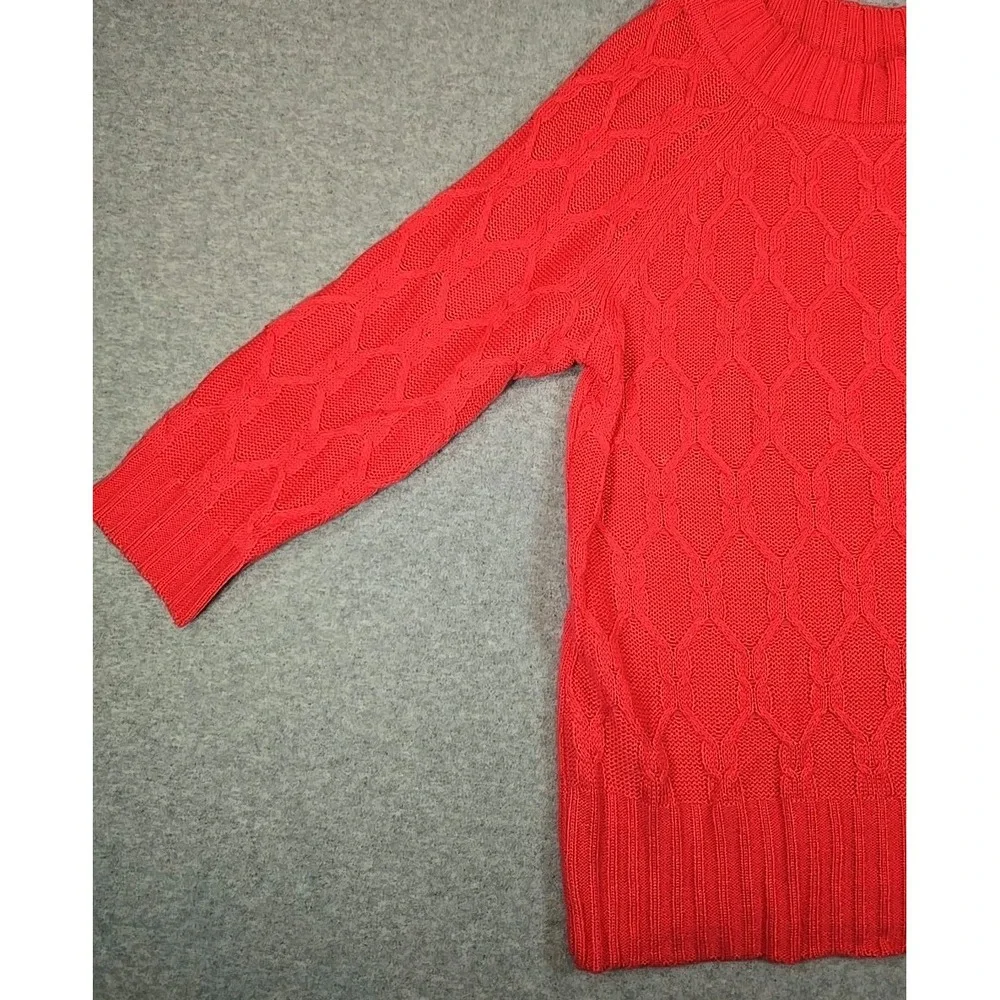 Sag Harbor Sweater Shirt‎ Womens Size Medium Coral Knitted Pullover NWT